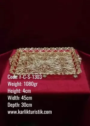 Osmanlı Bakır Telkari Tepsi 6’lı FCS 1303