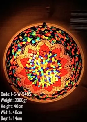 Mozaik Duvar Plafonyeri 40 cm