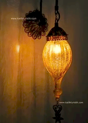 Osmanlı Aplik Küçük El işi Çekme Camlı Telkari