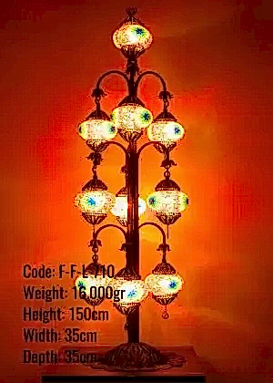 Mozaik Telkari 10 lu Oltalı Lambader - F-F-L-710