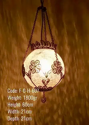 Osmanlı Askılı Baır Telkari 20 lik Top Lamba - F-O-H-607