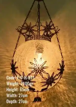 Osmanlı Askılı Bakır Telkari 25 lik Top Lamba - F-O-H-611