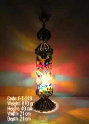 Telkari Mozaik Masa Lambası - F-T-219