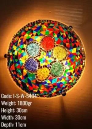 Mozaik El Yapımı Duvar Lambaları 30cm Tavan Lambası Plafonnier I-S-W-5404