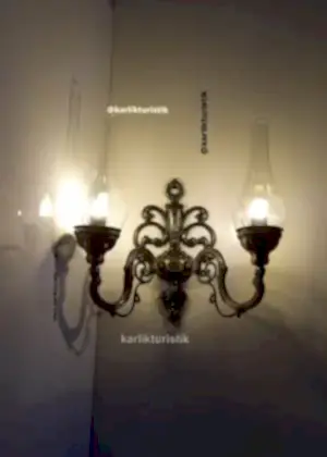 Karlık Turistik Elektrikli Duvar Aplikleri: Evler, Oteller, Restoranlar ve Kafeler için Otantik Gaz Lambası Tasarımı Çift Taraflı