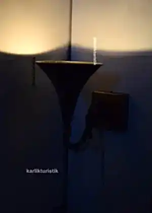 Modern-Klasik Meşale Formlu Aplik